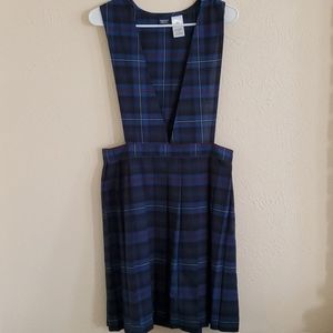 French Toast Plaid Jumper Uniform Dress